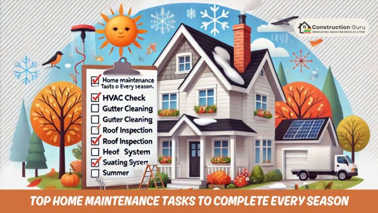 Top Home Maintenance Tasks to Complete Every Season